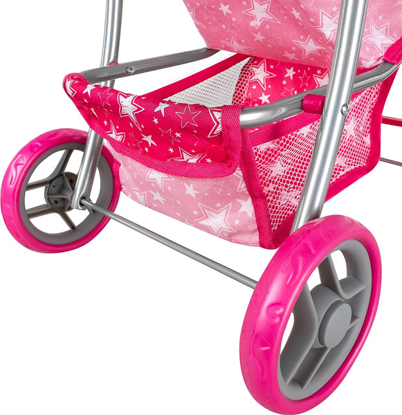 Изображение товара Коляска для куклы Pituso Прогулка / 9304B-Pink (звезды/розовый)