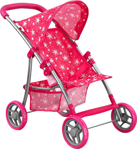 Изображение товара Коляска для куклы Pituso Прогулка / 9304B-Pink (звезды/розовый)
