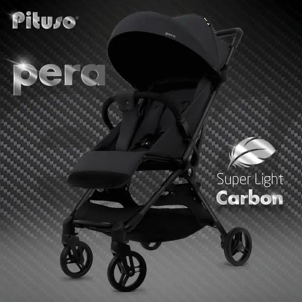 Изображение товара Детская прогулочная коляска Pituso Pera / X-33/БК/Black New (черный)
