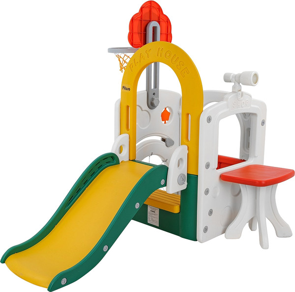 Изображение товара Горка-комплекс Pituso Fun Space / FE-HT-TQK01 (зеленый/желтый)