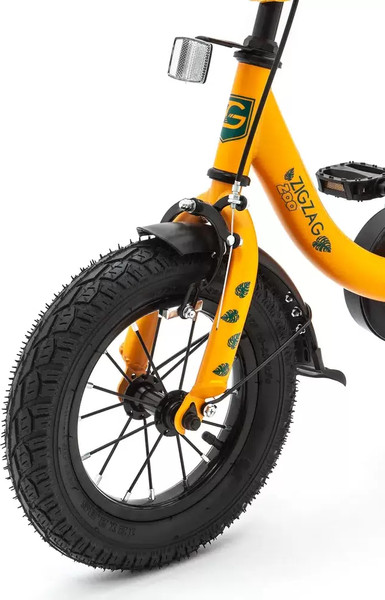 Изображение товара Детский велосипед с ручкой ZigZag Zoo 12 / ZG-1281 (оранжевый, разобранный, в коробке)