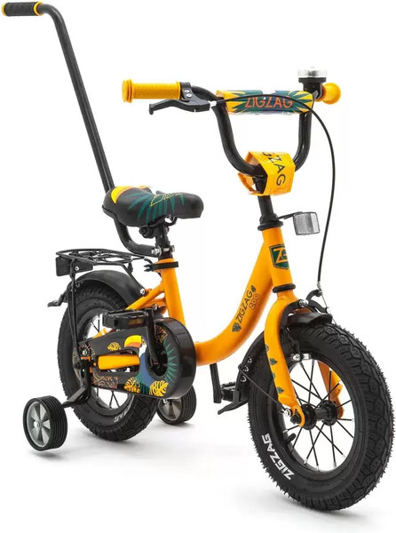 Изображение товара Детский велосипед с ручкой ZigZag Zoo 12 / ZG-1281 (оранжевый, разобранный, в коробке)