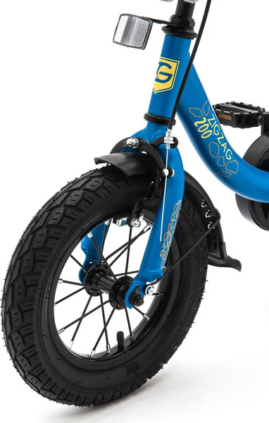 Изображение товара Детский велосипед с ручкой ZigZag Zoo 12 / ZG-1283 (бирюзовый, разобранный, в коробке)