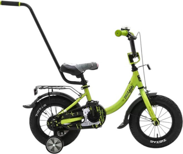 Изображение товара Детский велосипед с ручкой ZigZag Zoo 12 / ZG-1284 (зеленый)