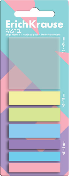 Изображение товара Стикеры канцелярские Erich Krause Pastel / 63164