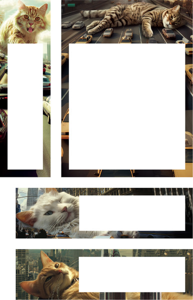 Изображение товара Стикеры канцелярские Erich Krause Big City Cats / 63794