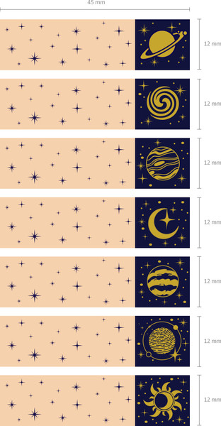 Изображение товара Стикеры канцелярские Erich Krause Galactic / 63671