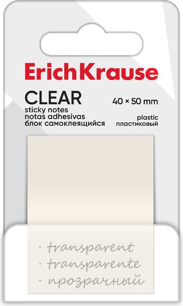 Изображение товара Стикеры канцелярские Erich Krause Clear / 61698 (прозрачный)