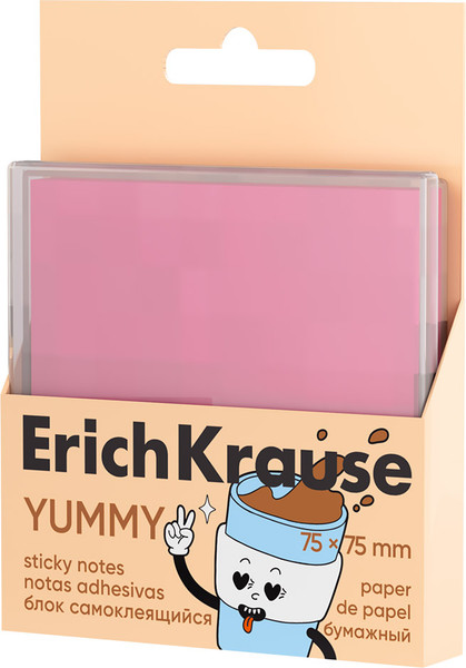 Изображение товара Стикеры канцелярские Erich Krause Yummy / 63674 (розовый)