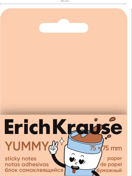 Изображение товара Стикеры канцелярские Erich Krause Yummy / 63674 (розовый)