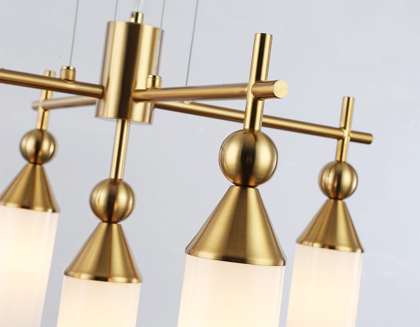 Изображение товара Люстра Ambrella LH55276/5 BS/FR (латунь/белый матовый)