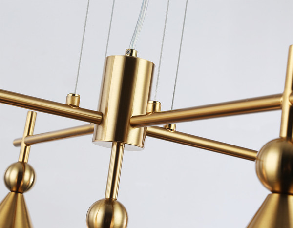 Изображение товара Люстра Ambrella LH55276/5 BS/FR (латунь/белый матовый)