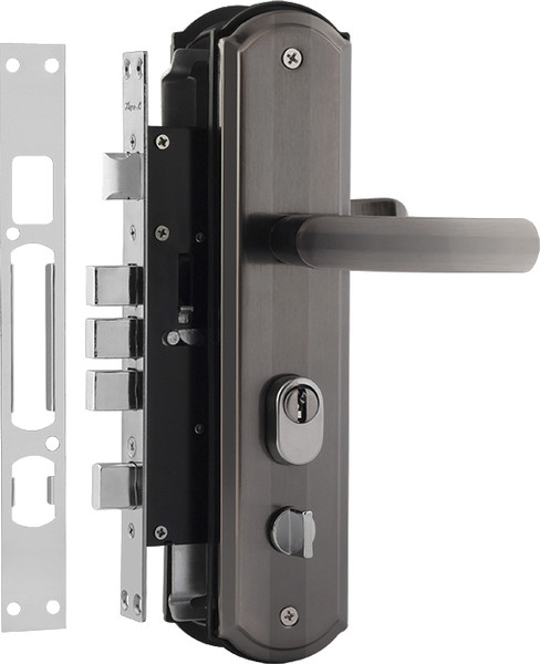 Изображение товара Замок врезной Нора-М 200-68мм STD П (матовый хром/черный никель)