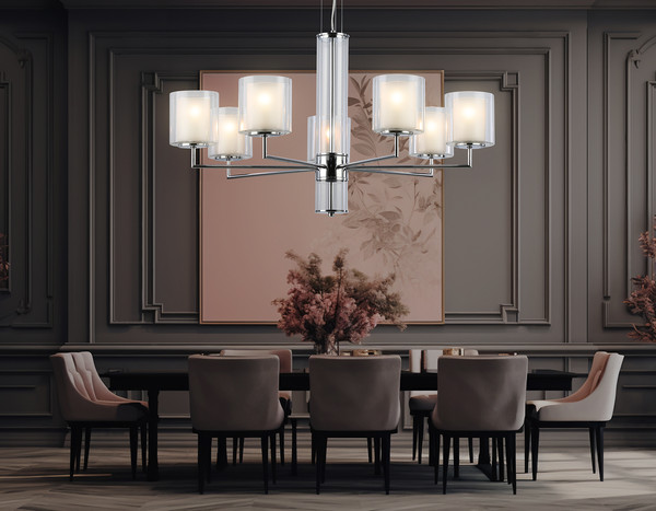 Изображение товара Люстра Ambrella LH56003/7 СH/FR (хром/белый матовый)