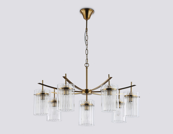 Изображение товара Люстра Ambrella LH56033/7+1 BS/CL (латунь/прозрачный)