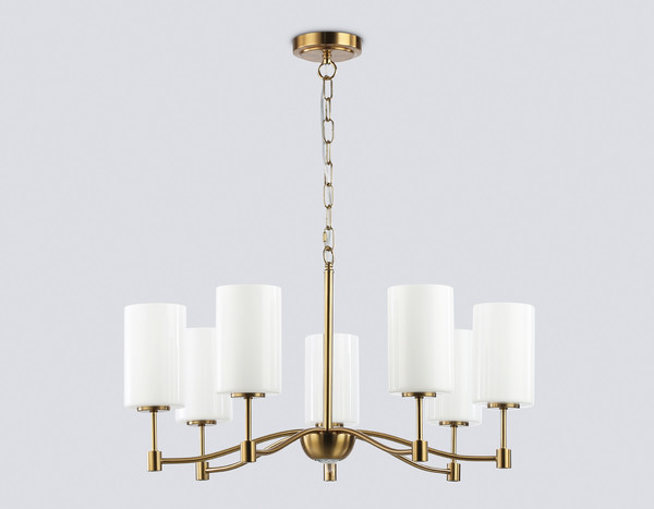 Изображение товара Люстра Ambrella LH56053/7 BS/FR (латунь/белый матовый)