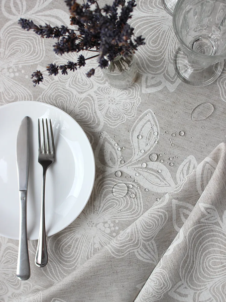 Изображение товара Скатерть Моготекс 1809Т-01 рис.2341/4832/26 (Лен/200x150)