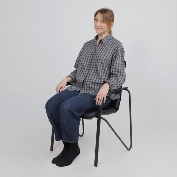 Изображение товара Стул офисный AksHome Samba Aks-1 000.704 (Pegasso черный/мягкие подлокотники/основание черное)