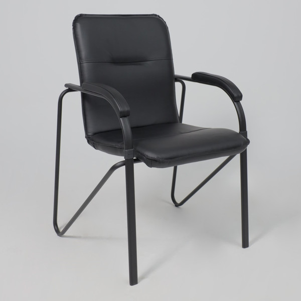 Изображение товара Стул офисный AksHome Samba Aks-1 000.704 (Pegasso черный/мягкие подлокотники/основание черное)