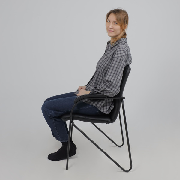 Изображение товара Стул офисный AksHome Samba Aks-1 000.704 (Pegasso черный/мягкие подлокотники/основание черное)