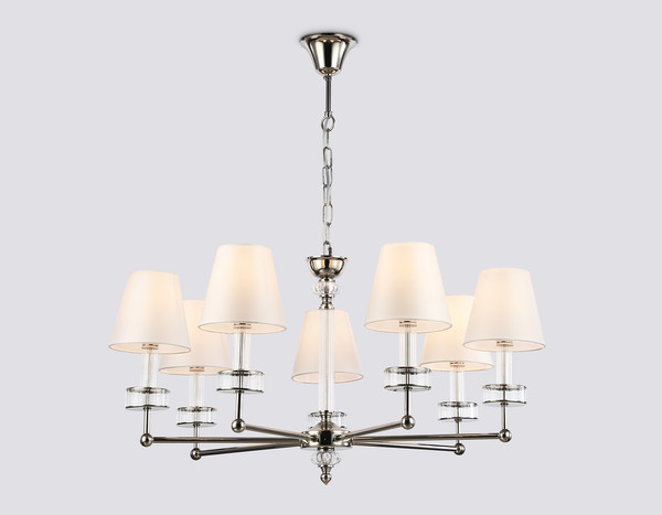 Изображение товара Люстра Ambrella LH71003/7 BN/WH (никель/белый)