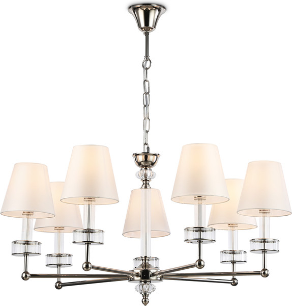 Изображение товара Люстра Ambrella LH71003/7 BN/WH (никель/белый)