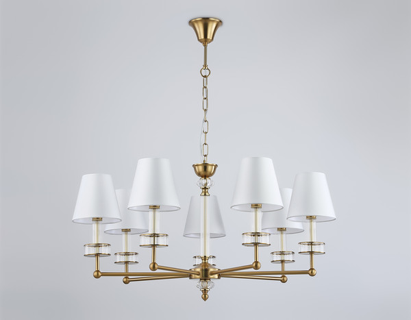 Изображение товара Люстра Ambrella LH71023/7 BS/WH (латунь/белый)