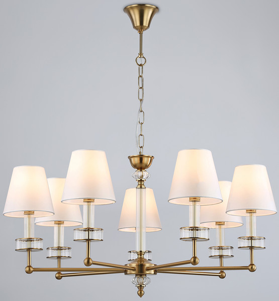 Изображение товара Люстра Ambrella LH71023/7 BS/WH (латунь/белый)