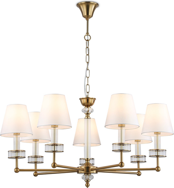 Изображение товара Люстра Ambrella LH71023/7 BS/WH (латунь/белый)