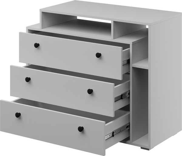 Изображение товара Комод Bravo Мебель Оскар 3 ящ (белый снег)