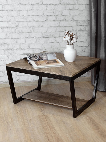 Изображение товара Журнальный столик Мебелик BeautyStyle 32 (дуб крымский состаренный/венге)