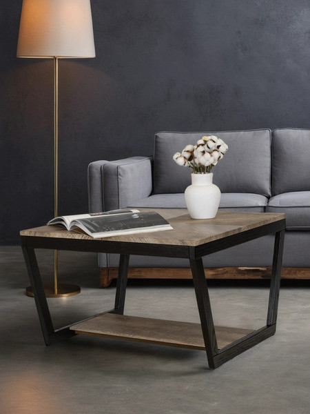 Изображение товара Журнальный столик Мебелик BeautyStyle 32 (дуб крымский состаренный/венге)