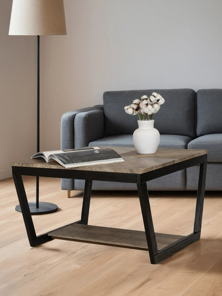 Изображение товара Журнальный столик Мебелик BeautyStyle 32 (дуб крымский состаренный/венге)