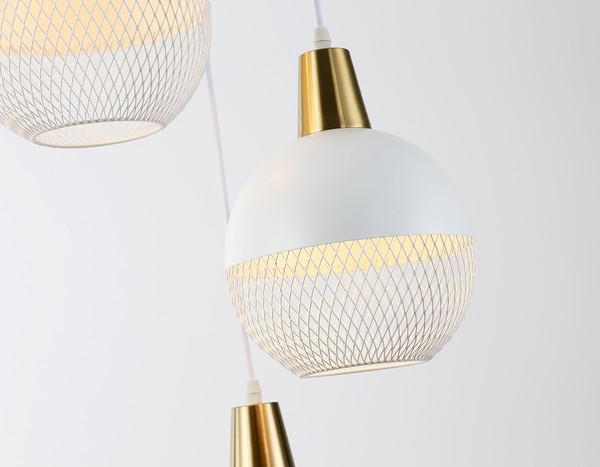 Изображение товара Люстра Ambrella TR8503/3 WH/CP (белый/медь)