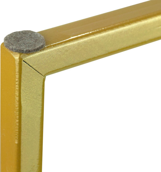 Изображение товара Комплект журнальных столиков Мебелик МеталлАрт М002 (белый мрамор/золото)