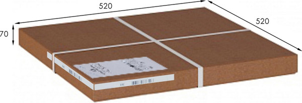 Изображение товара Комплект журнальных столиков Мебелик МеталлАрт М002 (белый мрамор/золото)