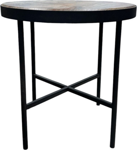 Изображение товара Журнальный столик Мебелик МеталлАрт М011 (коричневый дуб/черный малый)