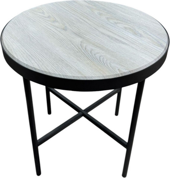 Изображение товара Журнальный столик Мебелик МеталлАрт М011 (бежевый дуб/черный малый)