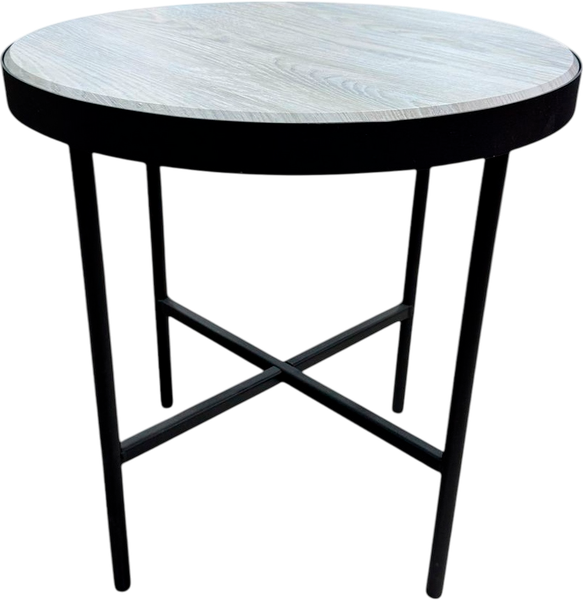 Изображение товара Журнальный столик Мебелик МеталлАрт М011 (бежевый дуб/черный малый)