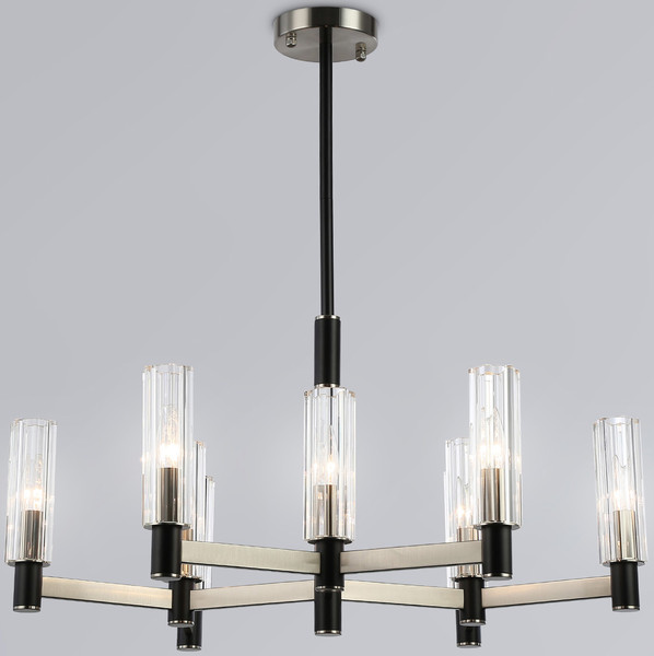 Изображение товара Люстра Ambrella LH55503/9 SN/BK/CL (сатин никель/черный/прозрачный)