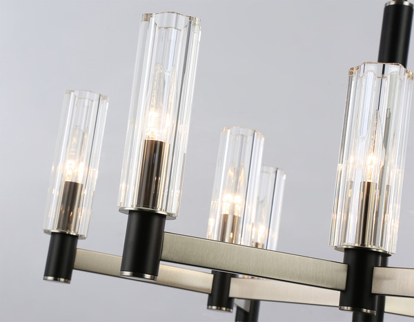 Изображение товара Люстра Ambrella LH55503/9 SN/BK/CL (сатин никель/черный/прозрачный)