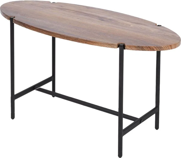 Изображение товара Журнальный столик Мебелик МеталлАрт М025 (коричневый дуб/черный)