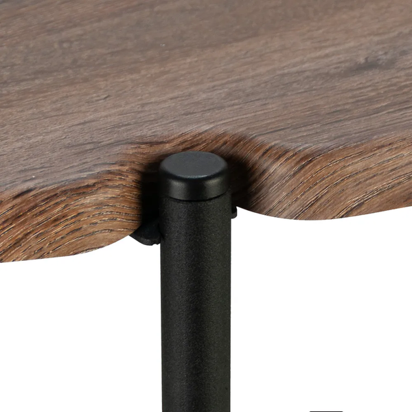 Изображение товара Журнальный столик Мебелик МеталлАрт М025 (коричневый дуб/черный)