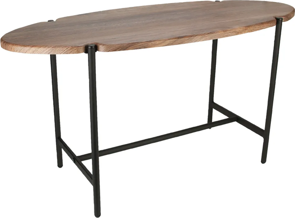 Изображение товара Журнальный столик Мебелик МеталлАрт М025 (коричневый дуб/черный)