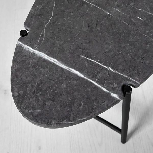 Изображение товара Журнальный столик Мебелик МеталлАрт М025 (черный мрамор/черный)