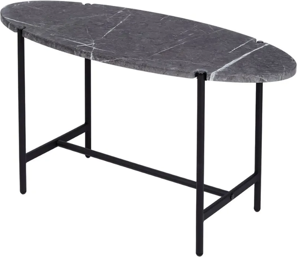 Изображение товара Журнальный столик Мебелик МеталлАрт М025 (черный мрамор/черный)