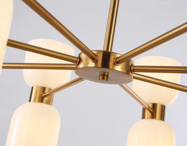 Изображение товара Люстра Ambrella LH56095/16 BS/FR (латунь/белый матовый)