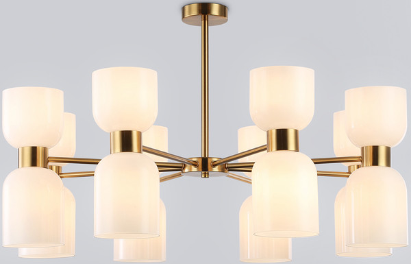 Изображение товара Люстра Ambrella LH56095/16 BS/FR (латунь/белый матовый)