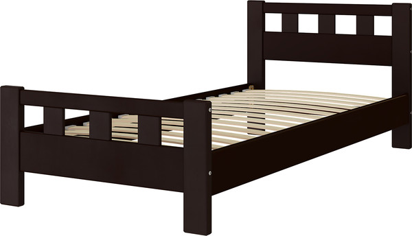 Изображение товара Односпальная кровать Bravo Мебель Вероника-2 90x200 (орех темный)