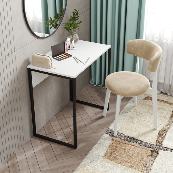 Изображение товара Туалетный столик Soma СПМ-5 Metal (белый/черный)